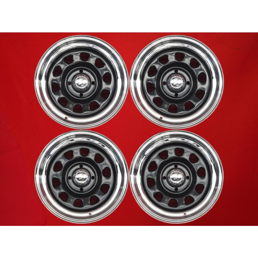 ☆ TTD スチール ライン無 中古ホイール 4本 8J 15インチ PCD114.3 4穴