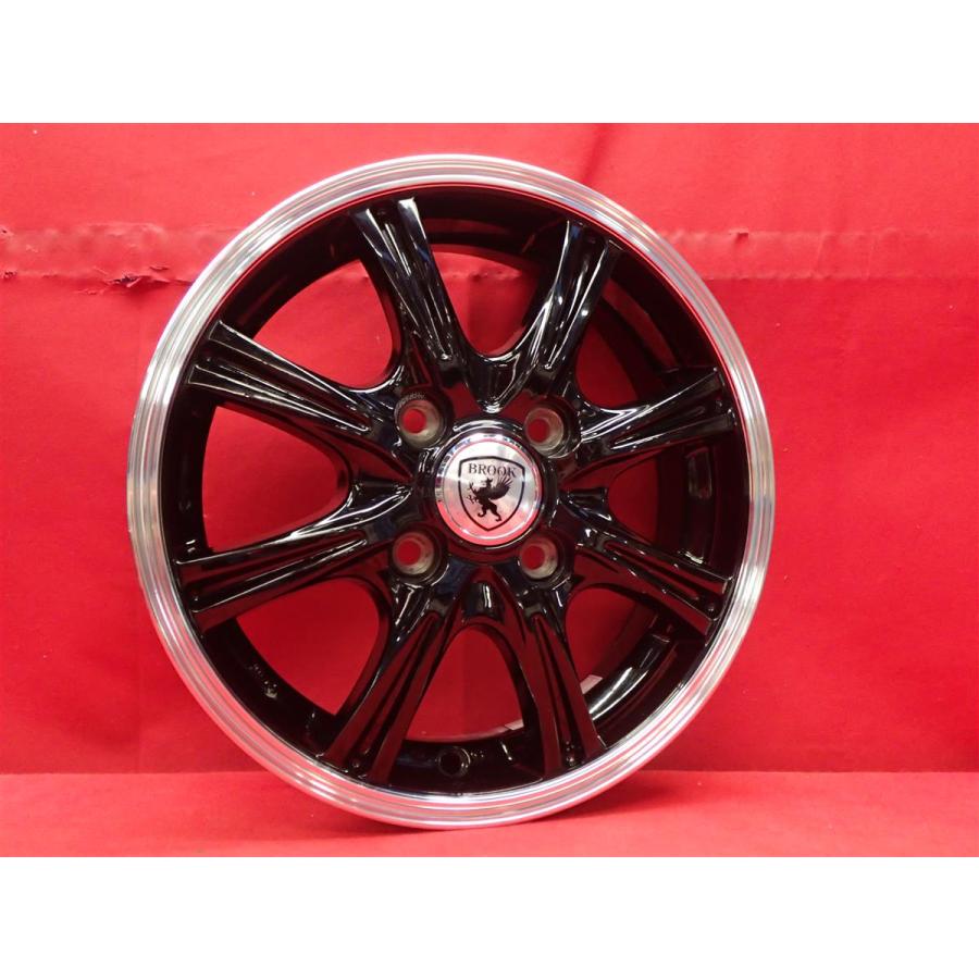 BROOK ブルック 8スポーク 中古ホイール 4本 4J 13インチ PCD100 4穴 + 
