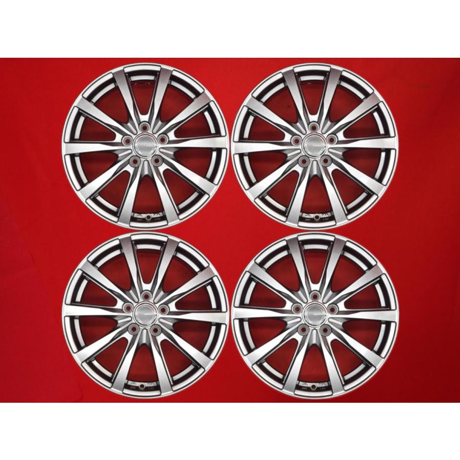 16インチホイールセット GRASS ZX 中古ホイール 4本 6.5J 16インチ PCD100 5穴 +48 ハブ67