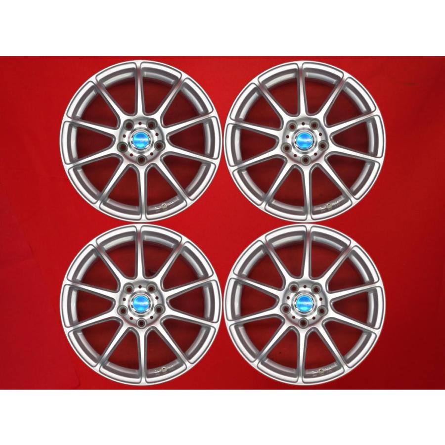 GAB 中古ホイール 4本 7J 17インチ PCD114.3 5穴 +48 ハブ73 スイフト