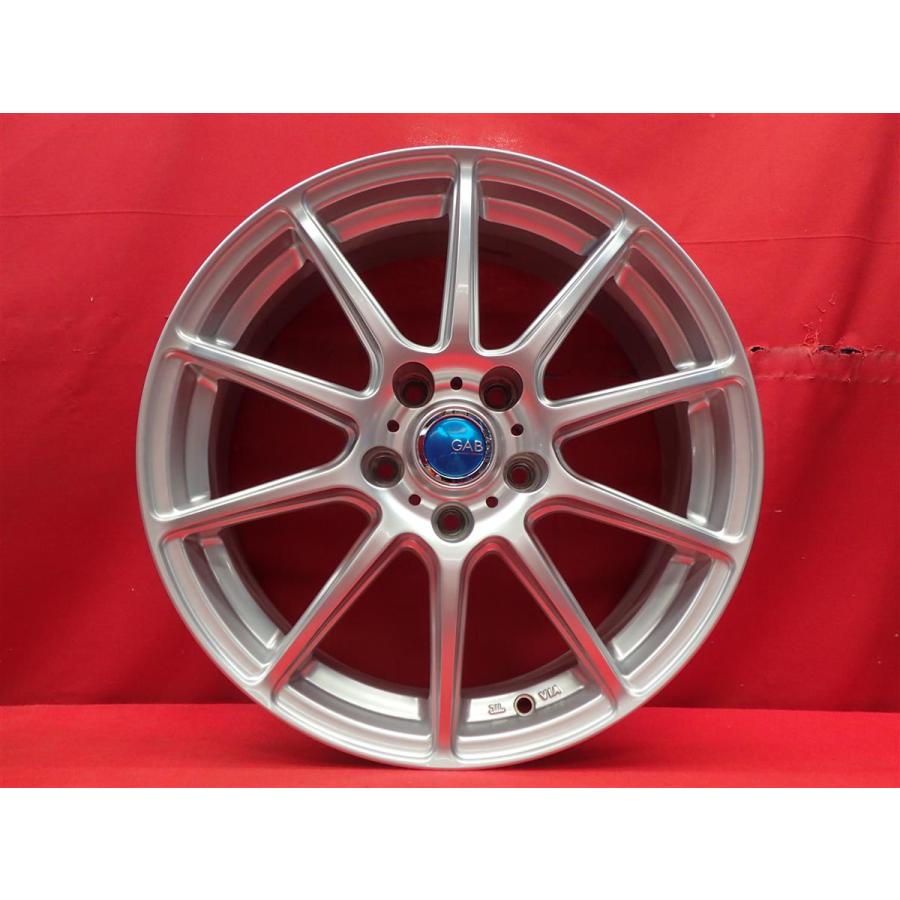 GAB 中古ホイール 4本 7J 17インチ PCD114.3 5穴 +48 ハブ73 スイフト 