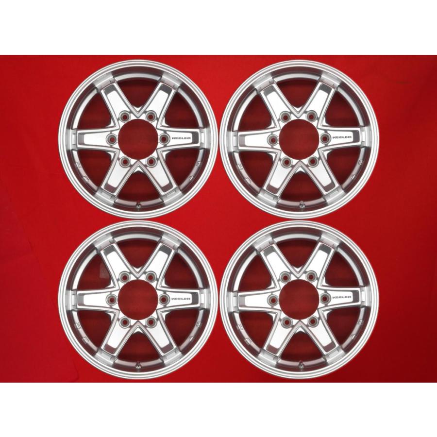 KEELERTACTICS タクティクス 6本スポーク 中古ホイール 4本 6J 15