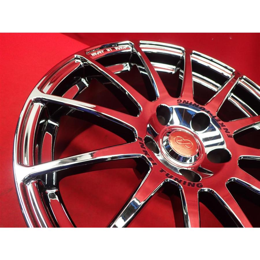 「T&T」 ④ENKEI TUNING SC03(送料込み) ENKEI エンケイ SC03 中古ホイール 4本 8J 17インチ PCD114.3 5