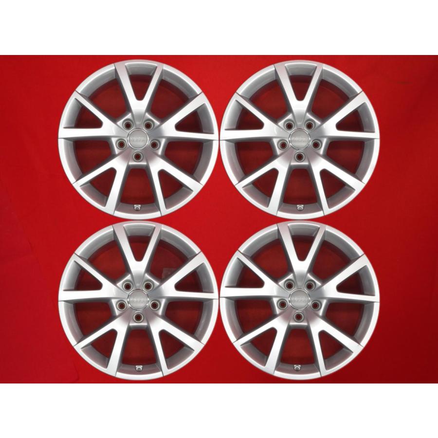 ■アウディ A6 純正■18インチ中古アルミホイール　4本 AUDI アウディ A6 4G 純正 5本スポーク 中古ホイール 4本 7.5J