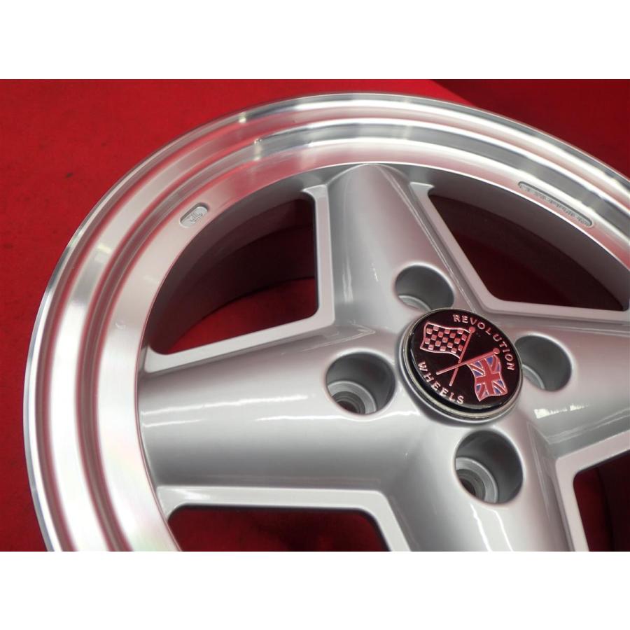 ルノー4 リプロダクトホイール① ⚠️4本中の2本 REVOLUTION レボリューション 4 SPOKE 中古ホイール 4本 6J 14インチ