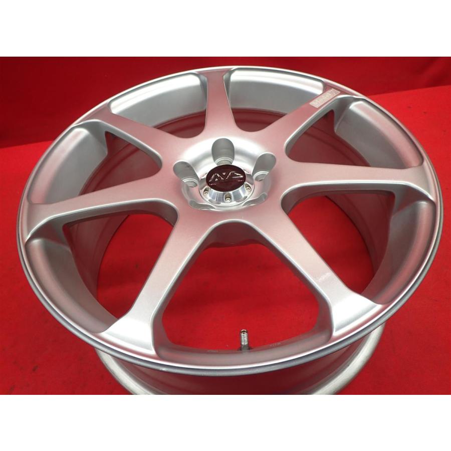 AVS モデル7 中古ホイール 4本 7J 17インチ PCD100 5穴 +50/+40 ハブ73 