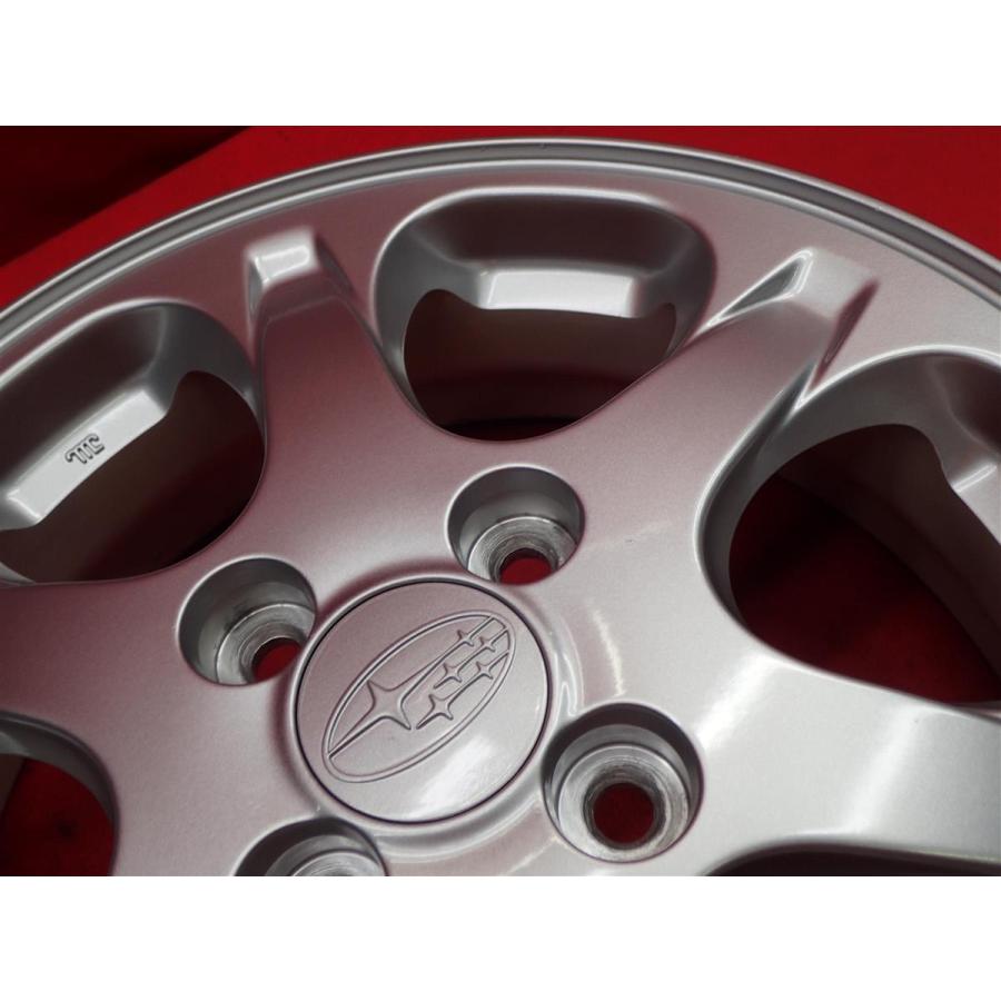 SUBARU スバル R1 純正 6スポーク 中古ホイール 4本 4.5J 15 SUBARU スバル R1 純正 6スポーク 中古ホイール 4本 4.5J 15