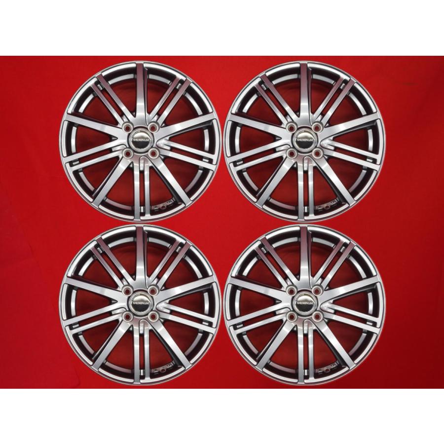 バルミナ BALMINUM BR10 中古ホイール 4本 6J 16インチ PCD100 4穴 +50