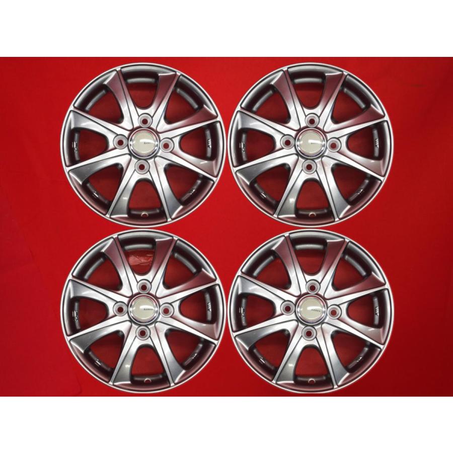 にゃんページ　　ホイール　４本セット レーベン BX 中古ホイール 4本 4J 13インチ PCD100 4穴 +43 ハブ67 軽