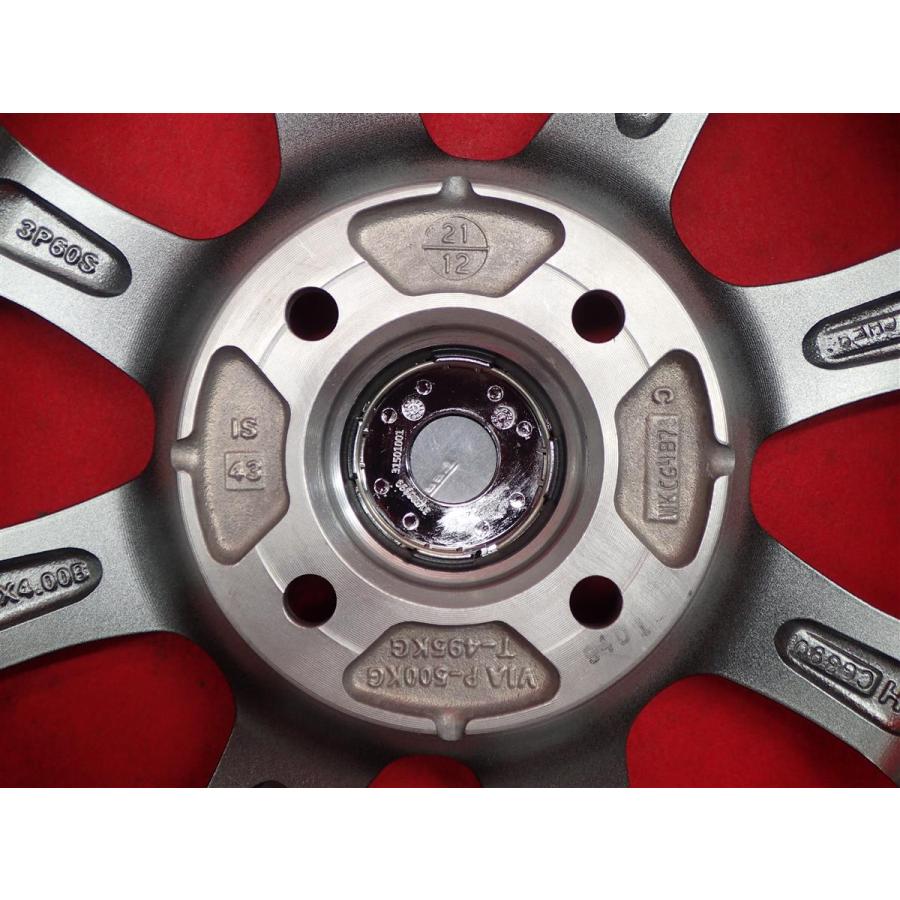 レーベン BX 中古ホイール 4本 4J 13インチ PCD100 4穴 +43 ハブ67 軽