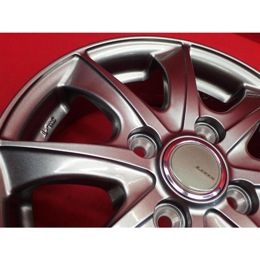 レーベン BX 中古ホイール 4本 4J 13インチ PCD100 4穴 +43 ハブ67 軽