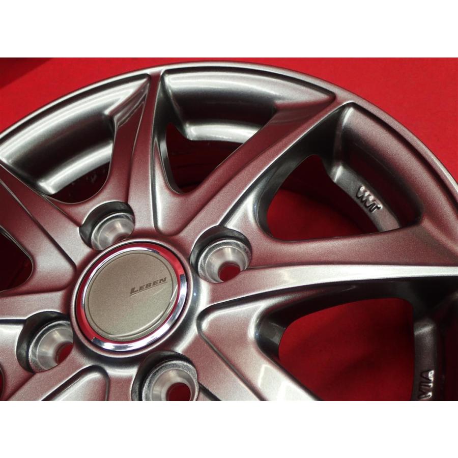 レーベン BX 中古ホイール 4本 4J 13インチ PCD100 4穴 +43 ハブ67 軽