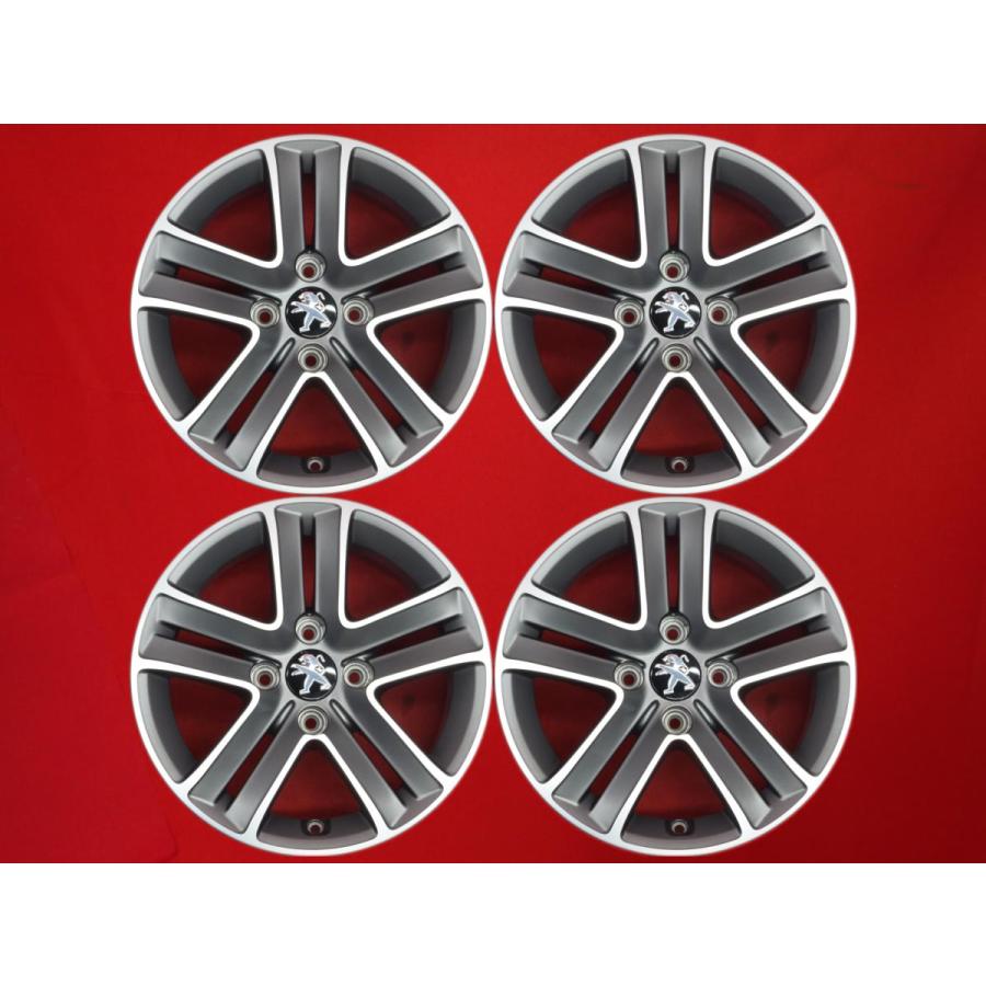 PEUGEOT プジョー 208 純正 オプション ARGON 中古ホイール 4本 6J 15