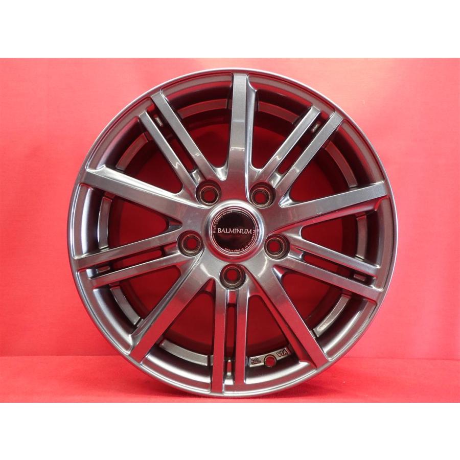 バルミナ BALMINUM BR10 中古ホイール 4本 6J 15インチ PCD114.3 5穴 +