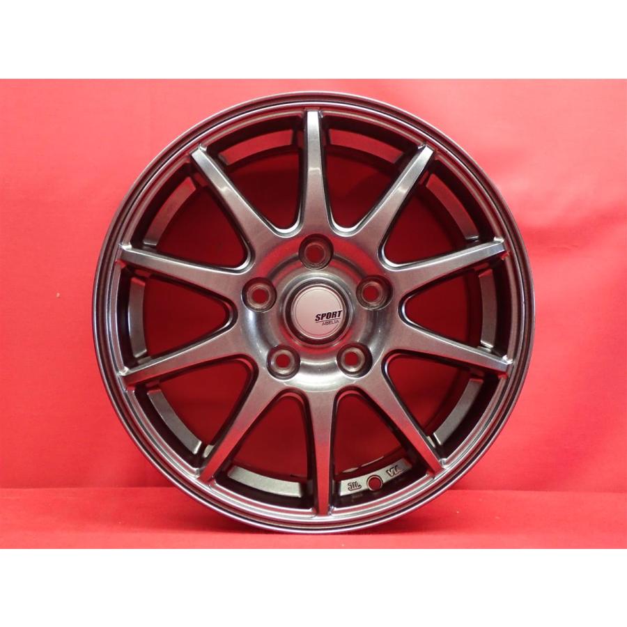 SPORT ABELIA 中古ホイール 4本 6J 15インチ PCD114.3 5穴 +53 ハブ73