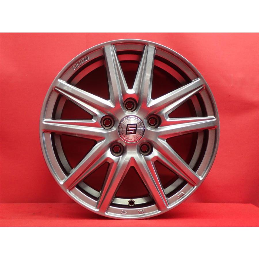 SEIN ザイン SS 中古ホイール 4本 6J 15インチ PCD114.3 5穴 +45 ハブ
