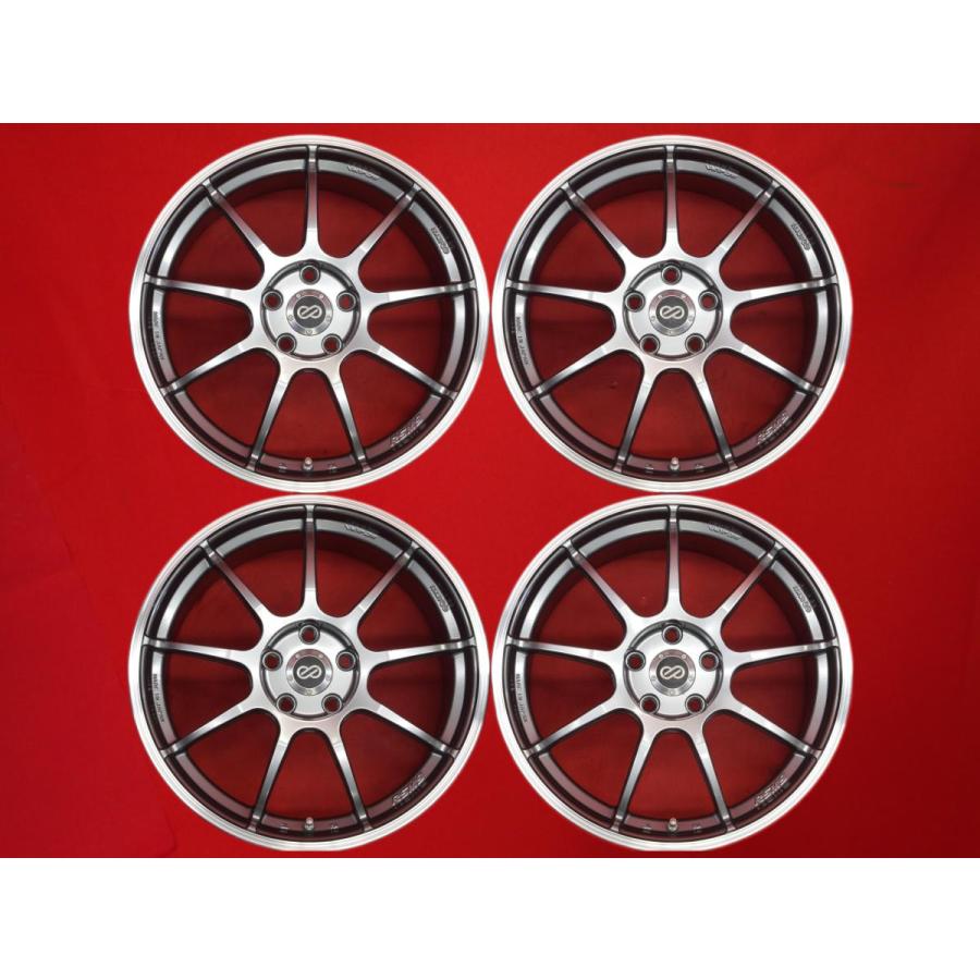 ENKEI Racing RSM9 18インチ タイヤ&ホイール１本④（M MATduRA製法 軽量 ENKEI エンケイ RSM9 中古ホイール 4本 8J 18