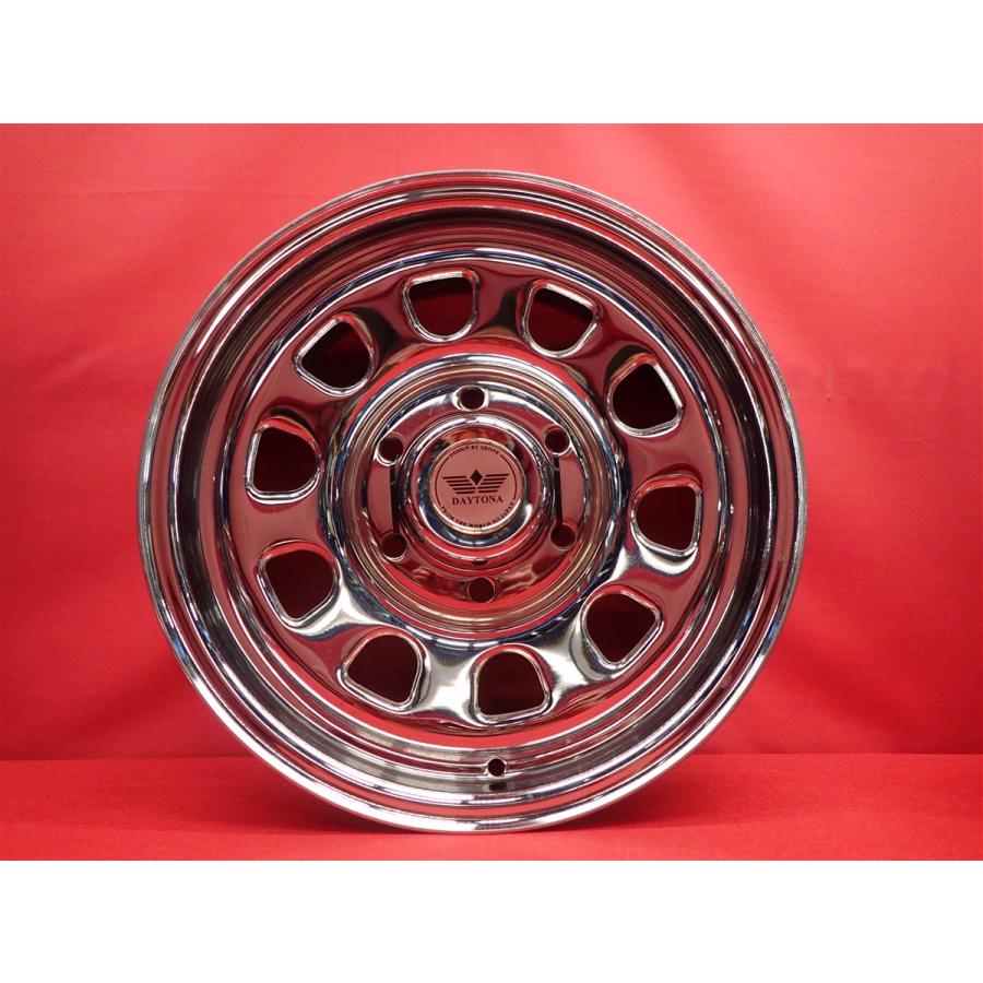 クロームメッキ Daytona デイトナ スチールホイール 中古