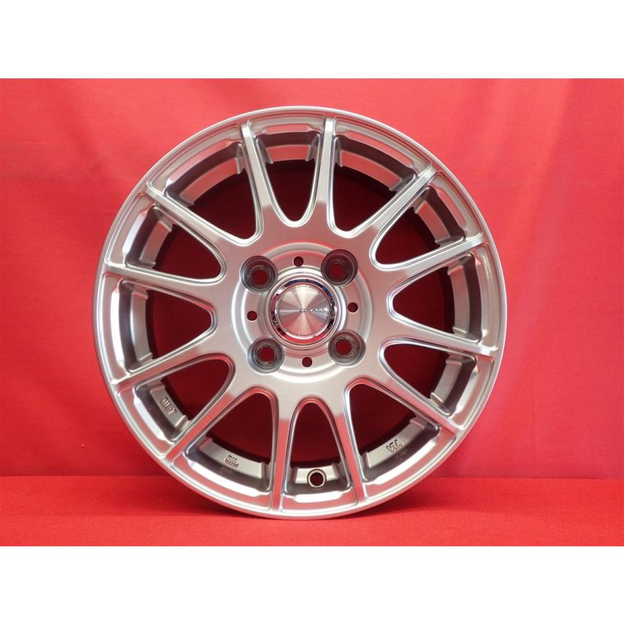 GRASS SC 中古ホイール 4本 5J 13インチ PCD100 4穴 +35 ハブ67 プロ