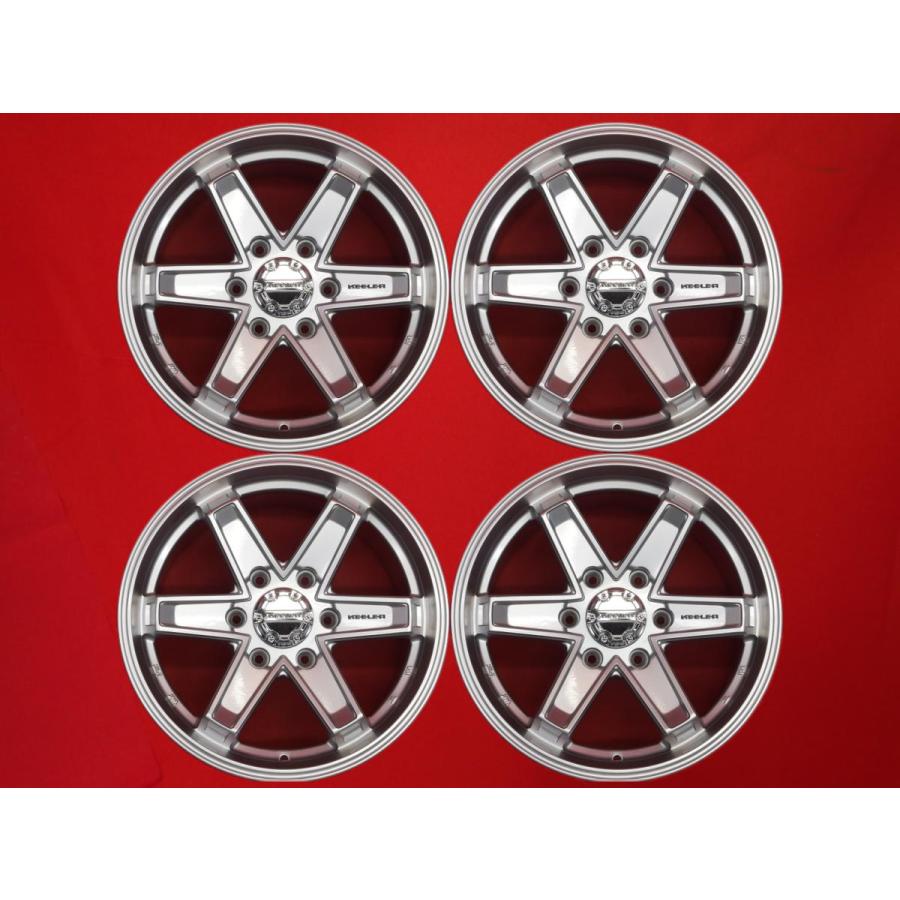 WEDS KEELER TACTICS タクティクス 6本 スポーク 中古ホイール 4本 8J