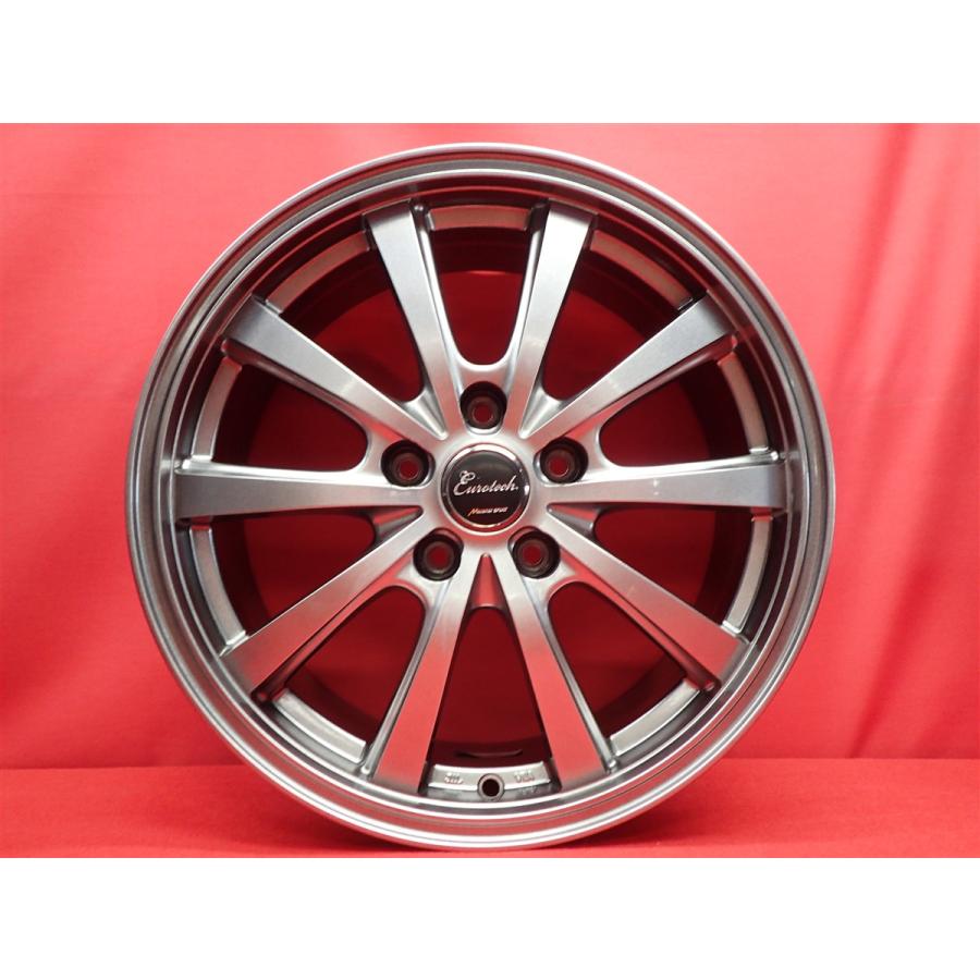 EuroTech 17インチ アルミホイールセット Eurotech ユーロテック G-HOMMAGE ジーオマージュ 中古ホイール 4本 7J