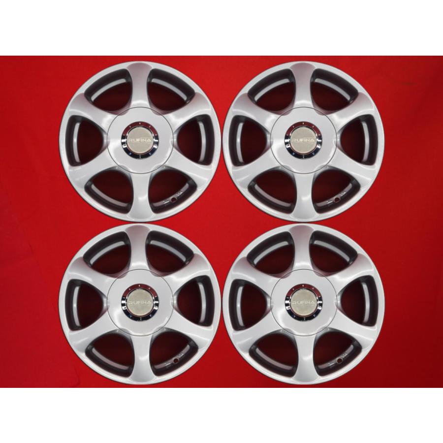 RUFINA TYPE-X 中古ホイール 4本 5J 13インチ PCD100/114.3 4穴 +35