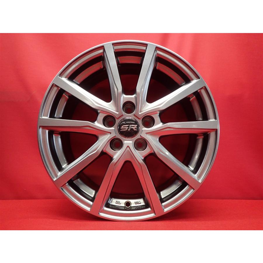 PCD100 5穴　スチール　鉄チンホイール　15インチ　トヨタ　プリウス SR 中古ホイール 4本 6.5J 16インチ PCD100 5穴 +48 ハブ67 プリウス
