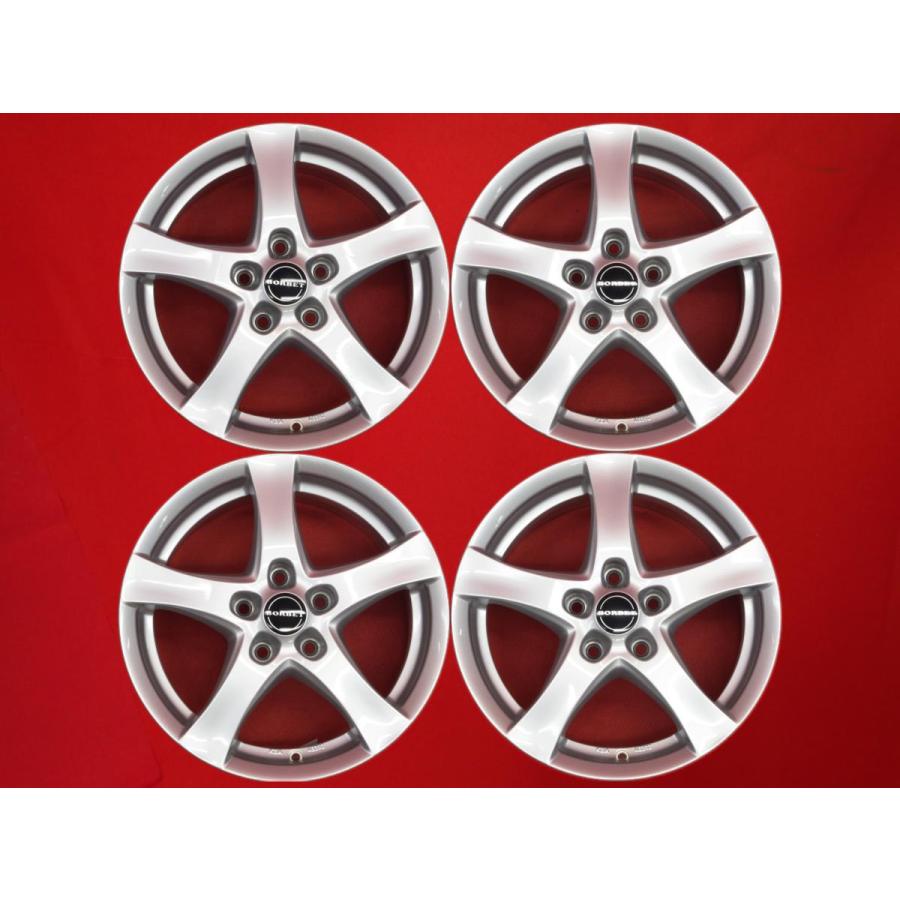 BORBET ボルベット 社外ホイール 16インチ 4本 7J5HPCD112+42 audi A4 VW パサート等 (VHM178) クレジットカード QR決済可能 BORBET ボルベット PREMIUM プレミアム BS5 中古ホイール 4本 7J 16