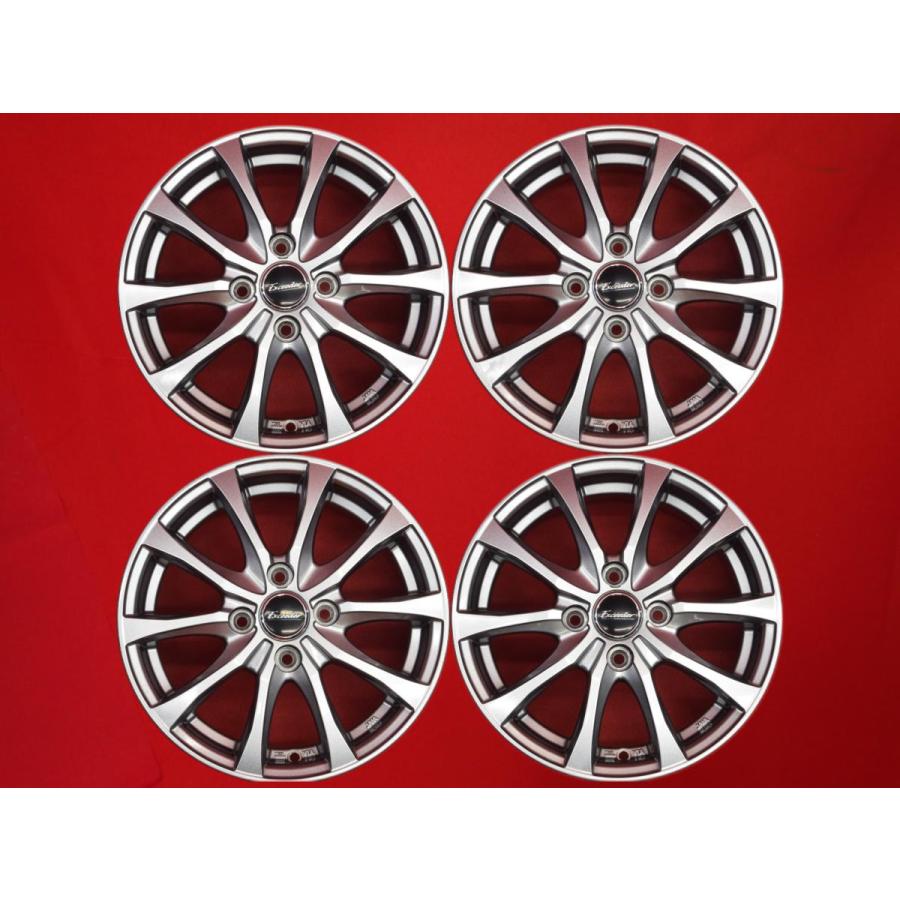 Exceeder エクシーダー E07 中古ホイール 4本 5.5J 14インチ PCD100 4