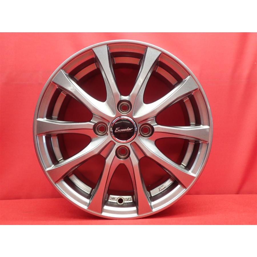 Exceeder エクシーダー E07 中古ホイール 4本 5.5J 14インチ PCD100 4