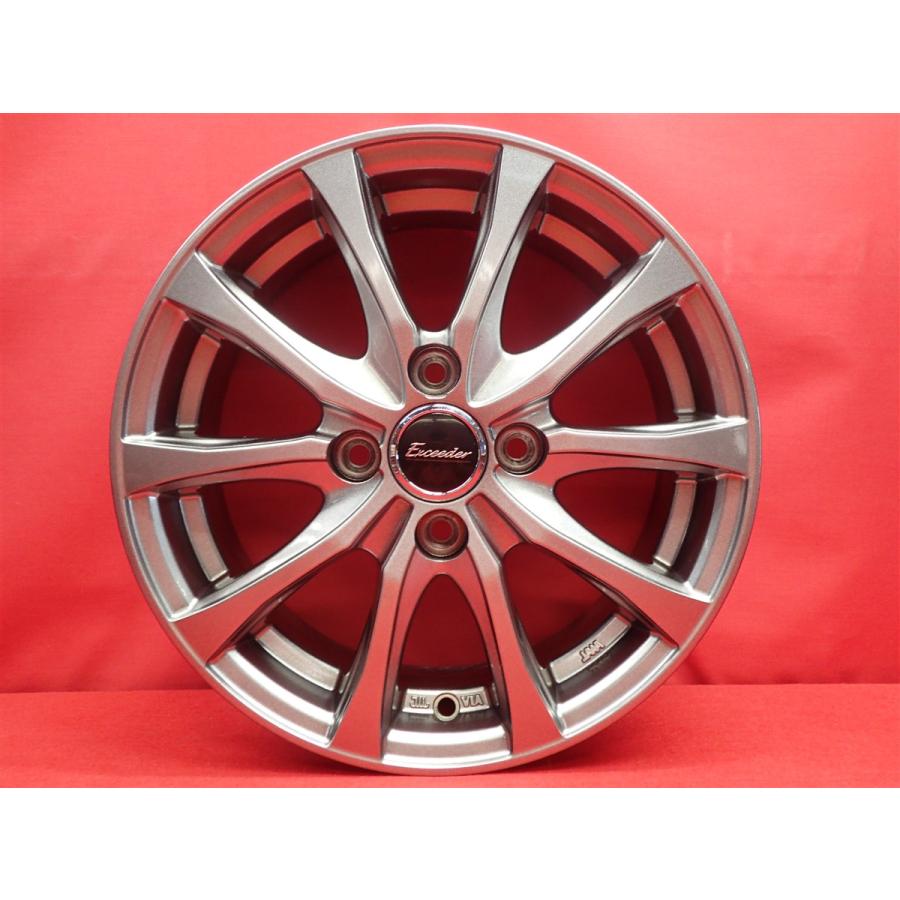 Exceeder エクシーダー E07 中古ホイール 4本 5.5J 14インチ PCD100 4