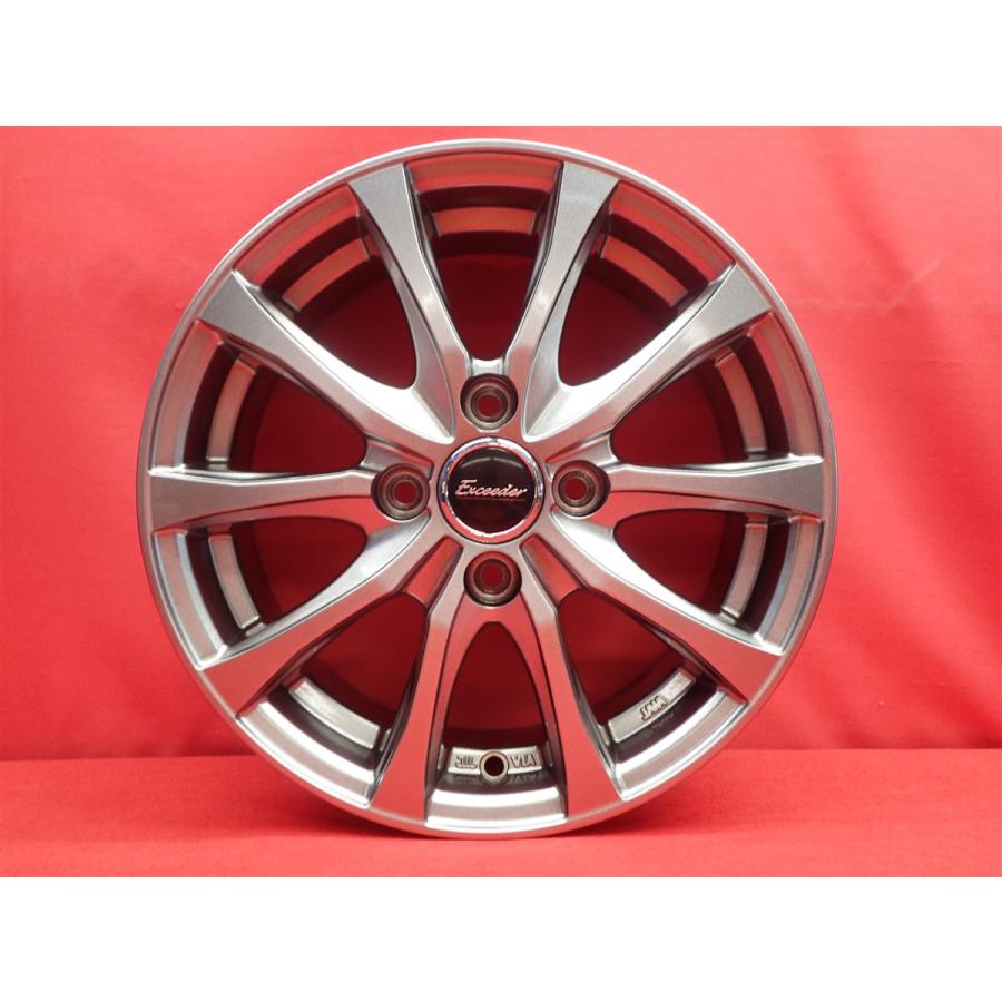 Exceeder エクシーダー E07 中古ホイール 4本 5.5J 14インチ PCD100 4