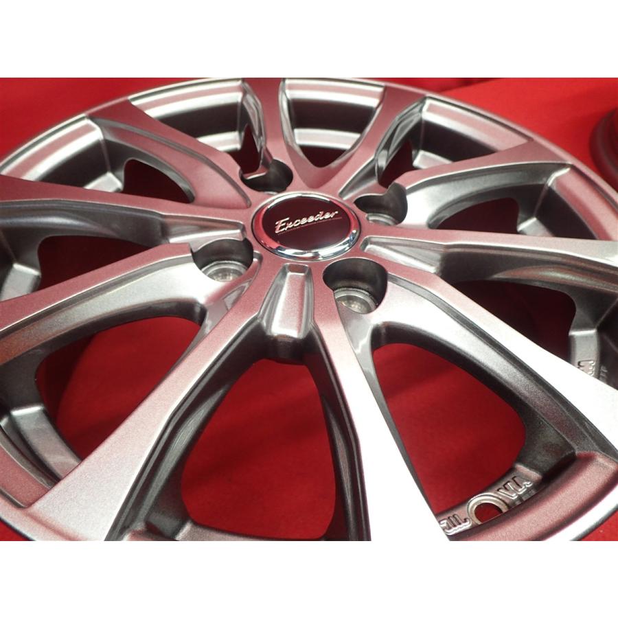 Exceeder エクシーダー E07 中古ホイール 4本 5.5J 14インチ PCD100 4