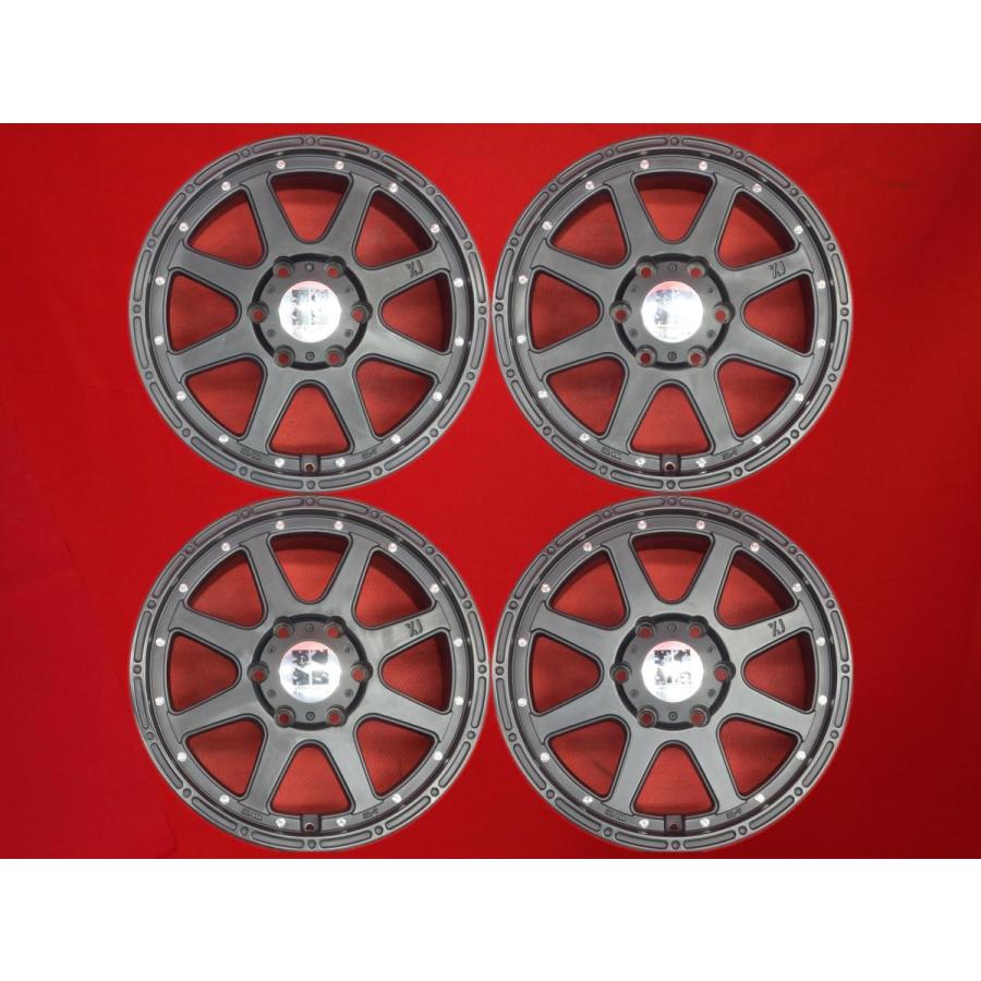 XTREME-J 中古ホイール 4本 7.5J 17インチ PCD139.7 6穴 +25 ハブ106 
