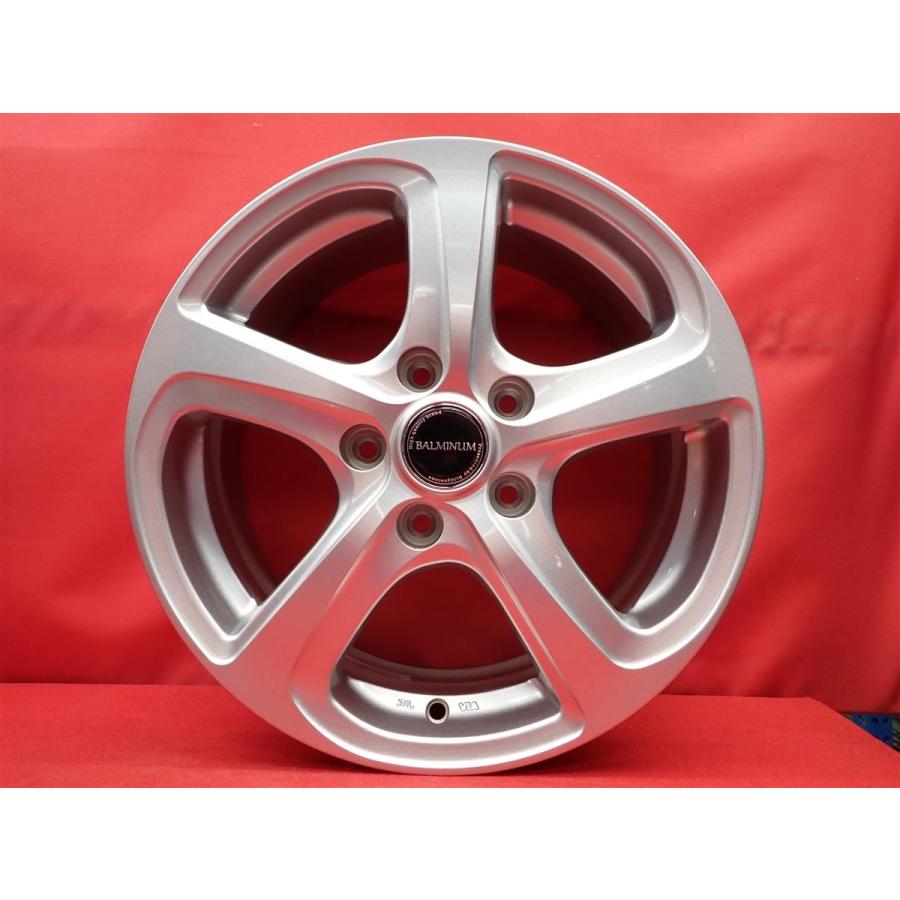 バルミナ BALMINUM ZR5 中古ホイール 4本 6.5J 16インチ PCD114.3 5穴