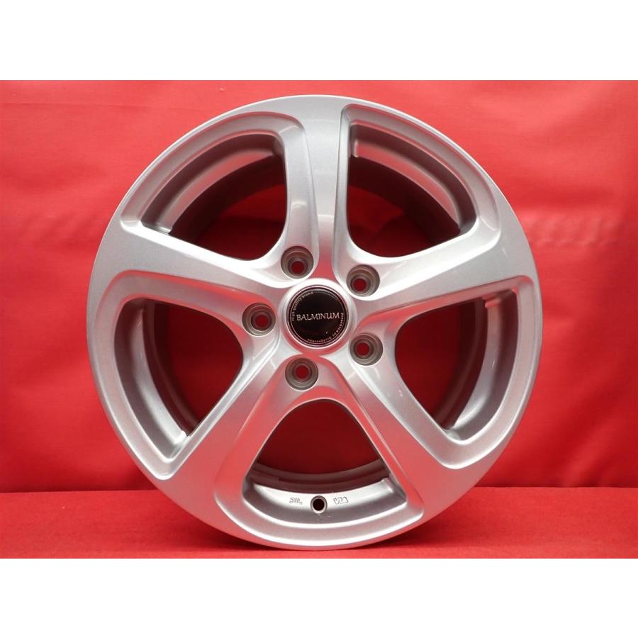 バルミナ BALMINUM ZR5 中古ホイール 4本 6.5J 16インチ PCD114.3 5穴