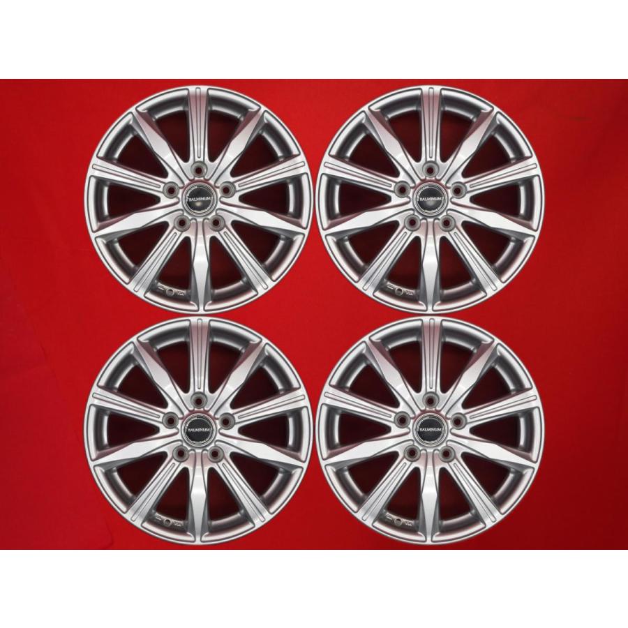 バルミナ BALMINUM KR10 中古ホイール 4本 6.5J 16インチ PCD114.3 5穴