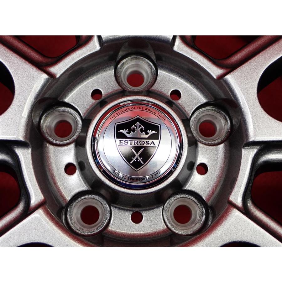 ESTROSA 5Wスポーク 中古ホイール 4本 6.5J 16インチ PCD114.3 5穴 +53