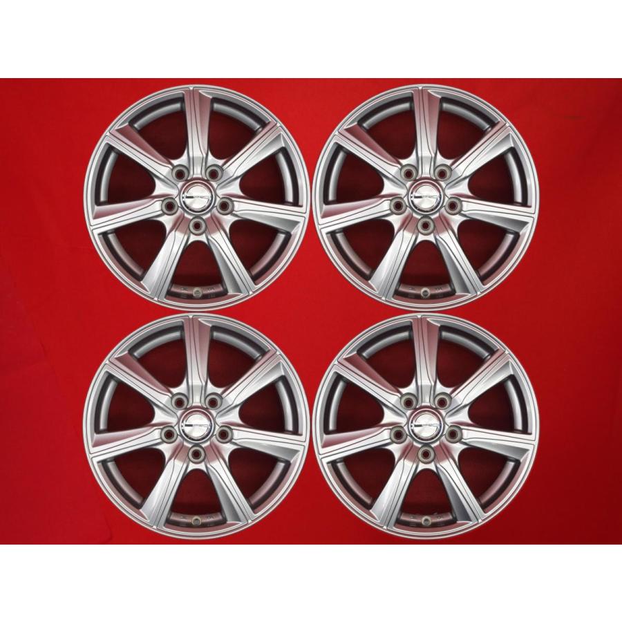 PRD TS7 中古ホイール 4本 6.5J 16インチ PCD114.3 5穴 +53 ハブ73