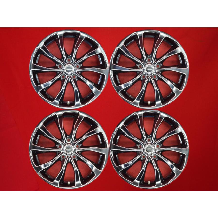 バルミナ BALMINUM T10 中古ホイール 4本 7J 17インチ PCD114.3 5穴 +