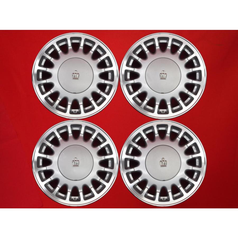 値下げクラウン純正ホイール4本 黒再塗装品 TOYOTA トヨタ クラウン 220系 RS 純正 中古ホイール 4本