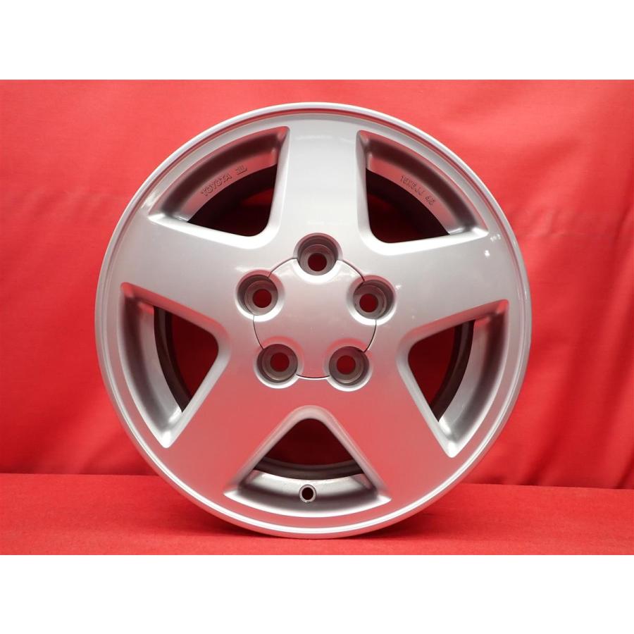 トヨタ 15インチ シルバー ホイール 再塗装品 絶版 希少 TOYOTA トヨタ MR2 SW20系 純正 中古ホイール 4本