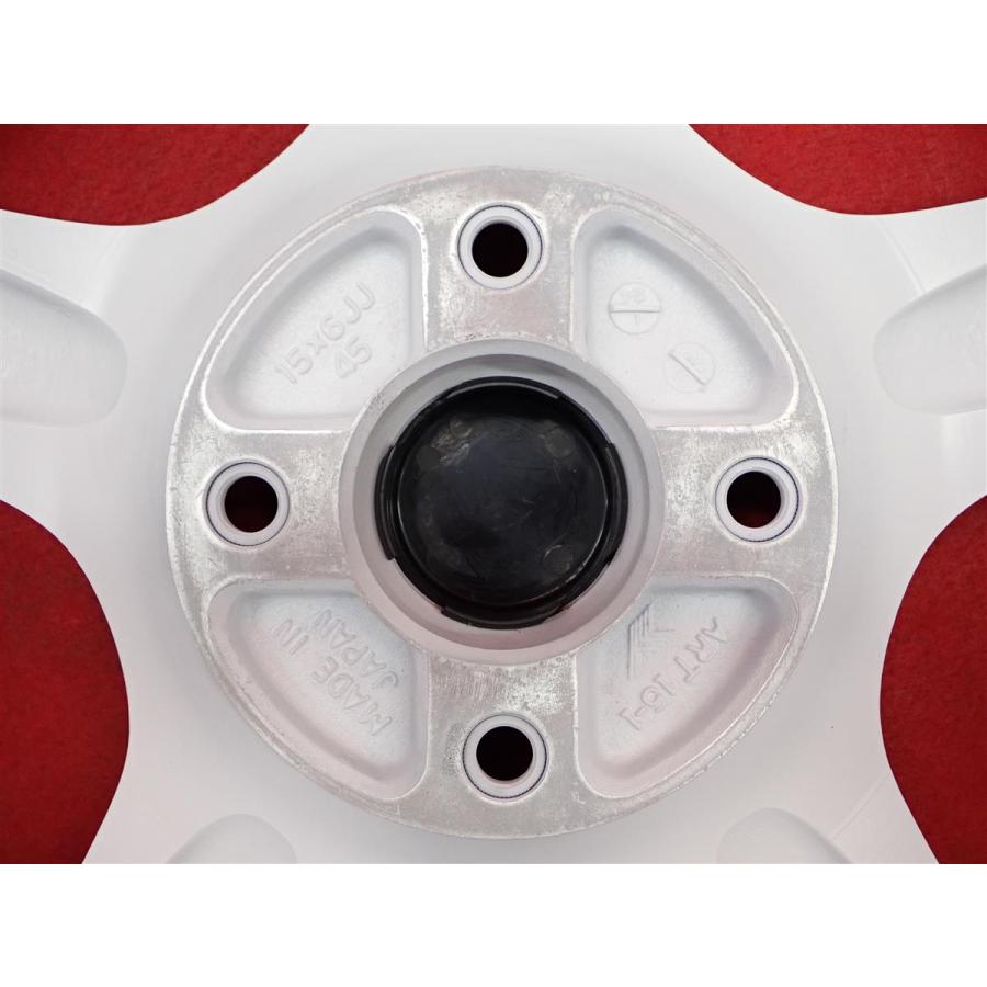 絶版 希少 ADVAN アドバン ART 中古ホイール 4本 6J 15インチ PCD114.3 
