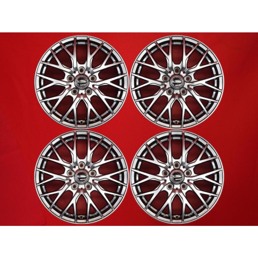 Exceeder エクシーダー E05 中古ホイール 4本 6.5J 16インチ PCD114.3