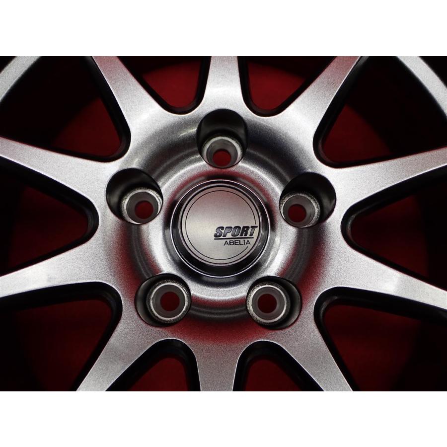 SPORT ABELIA 中古ホイール 4本 6.5J 16インチ PCD114.3 5穴 +38 ハブ 