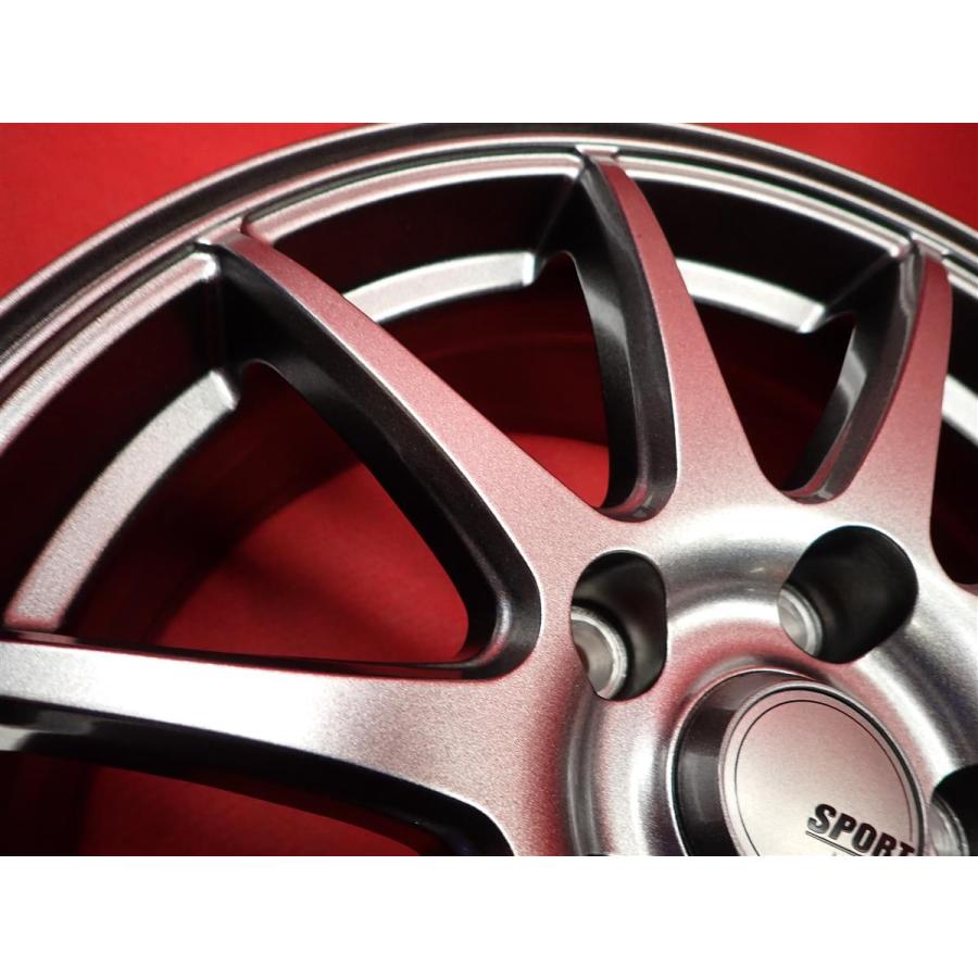 SPORT ABELIA 中古ホイール 4本 6.5J 16インチ PCD114.3 5穴 +38 ハブ 