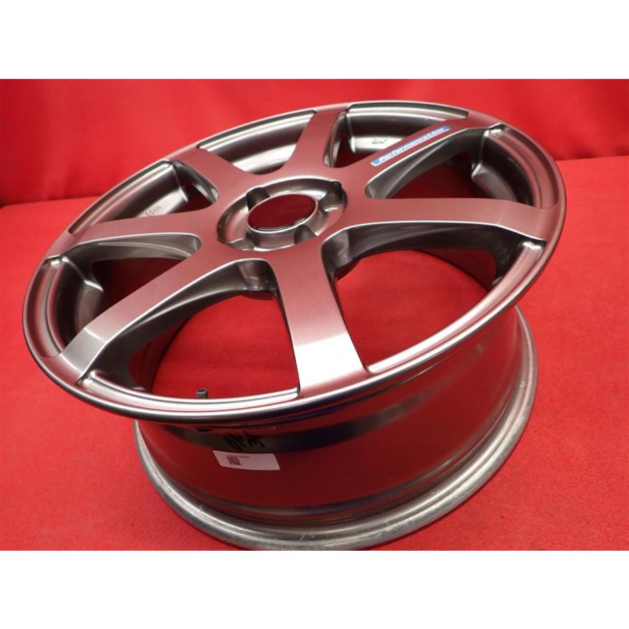 1本8.5kg エンケイ PF-07 中古ホイール 4本 7J 17インチ PCD100 4穴 +