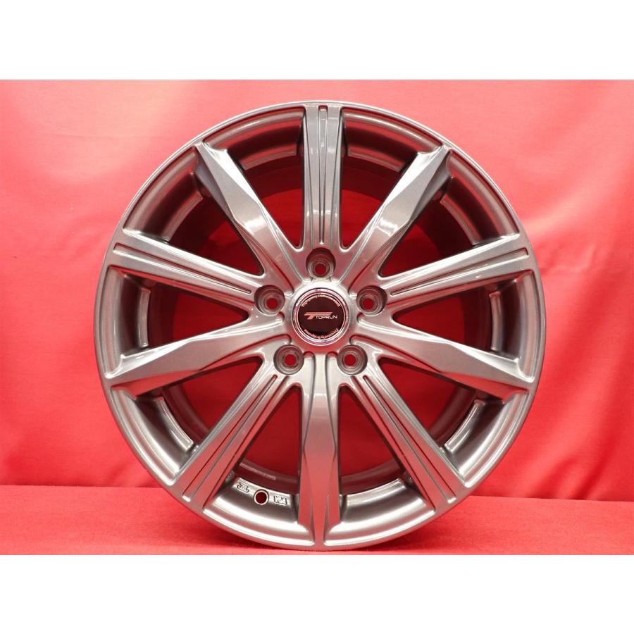 TOPRUN KR10 中古ホイール 4本 7J 17インチ PCD114.3 5穴 +53 ハブ73
