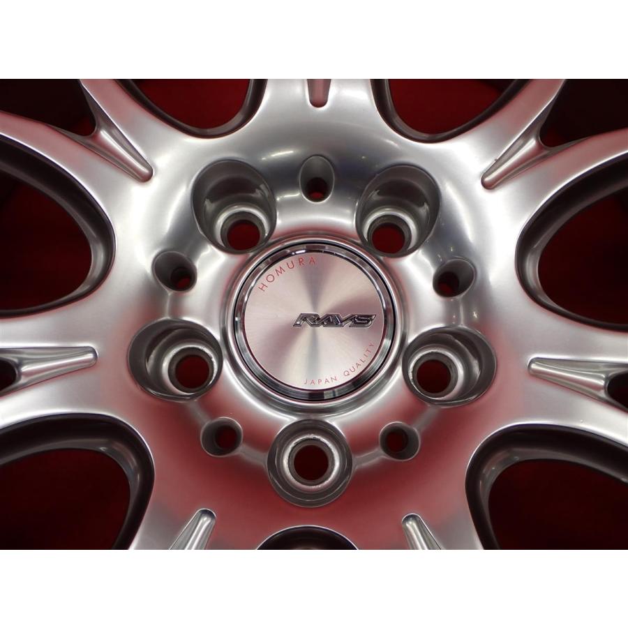 RAYS 軽量1本10.0kg HOMURA ホムラ 2×7Plus 中古ホイール 4本 7.5J 18
