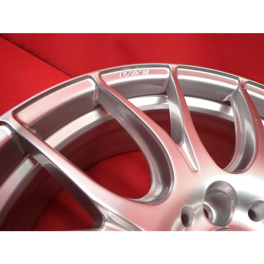 RAYS 軽量1本10.0kg HOMURA ホムラ 2×7Plus 中古ホイール 4本 7.5J 18
